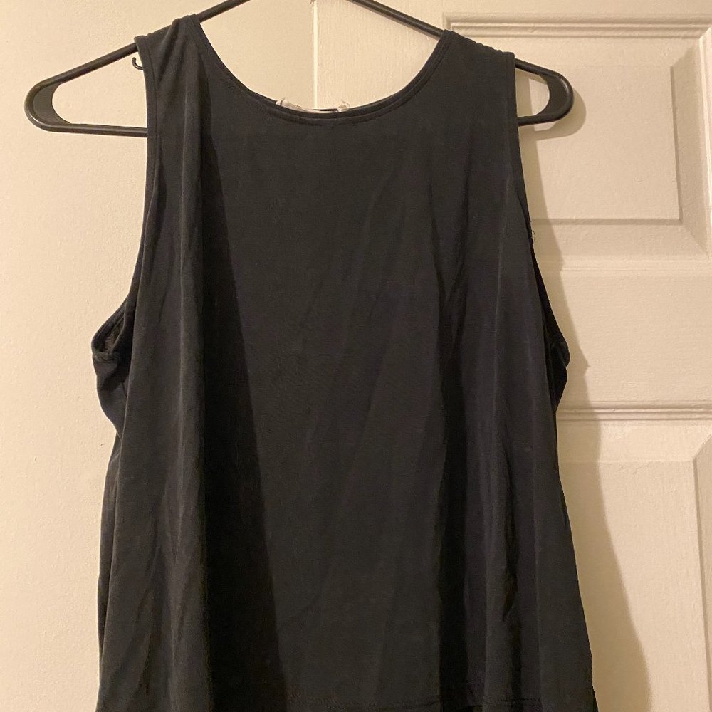 Black tank top
